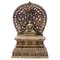 Sculpture Bouddhiste Hindoue en Bronze Doré du Tibet 1