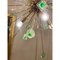 Green Cubes Murano Glass Gold Sputnik Chandelier by Simoeng, Image 8