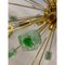 Lustre Sputnik Cubes Verts en Verre de Murano Doré par Simoeng 4