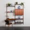 Rosewood 2-Bay Wall Unit by Poul Cadovius for Cado, Denmark, 1960s 2