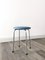 Vintage Stool in Silver & Light Blue, 1960s, Image 5