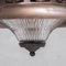 Antique French Pagoda Style Glass and Metal Pendant Light 5