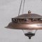 Antique French Pagoda Style Glass and Metal Pendant Light 8