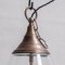 Large Clear Glass and Brass Bulb Shaped Pendant Light 5