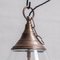 Large Clear Glass and Brass Bulb Shaped Pendant Light, Image 5