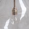 Large Clear Glass and Brass Bulb Shaped Pendant Light 6