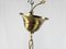 Liberty Italian Glass and Brass Chandelier, 1970s 19