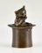 Antique Bronze Table Bell Depicting Cat in a Top Hat, 1880 2