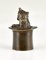 Campana de mesa antigua de bronce con gato con sombrero de copa, 1880, Imagen 5