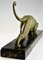 Demetre Chiparus, Art Deco Panther Skulptur, 1930, Metallskulptur auf Marmorsockel 8