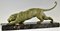 Demetre Chiparus, Art Deco Panther Sculpture, 1930, Metal Sculpture on Marble Base, Image 2