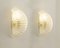 Italian Wall Lights in Murano Glass with Brass Structure, 1990s, Set of 2 2