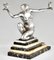 Joan Salvado Voltas, Art Deco Sculpture of Dancer with Birds, 1930, Bronze on Marble Base 7