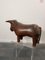 Leather Bull Stool from Dimitri Omersa, 1970s, Image 3