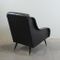 Fauteuil Polipiel Mid-Century Noir, Italie, 1960s 3