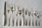 French Silver Plated Argental Cutlery Set, 1920s, Set of 146 1