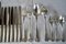 Antique French Silver-Plated Cutlery with Kings Pattern, 1920s, Set of 77 5