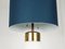 Large Opaline Glass and Brass Table Lamp by Stilnovo, 1950s 9