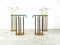 Vintage T18 Glass and Brass Side Tables by Peter Ghyczy, 1970s, Set of 4, Image 8