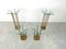 Vintage T18 Glass and Brass Side Tables by Peter Ghyczy, 1970s, Set of 4 10