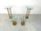 Vintage T18 Glass and Brass Side Tables by Peter Ghyczy, 1970s, Set of 4, Image 10