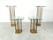 Vintage T18 Glass and Brass Side Tables by Peter Ghyczy, 1970s, Set of 4 9