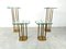 Vintage T18 Glass and Brass Side Tables by Peter Ghyczy, 1970s, Set of 4, Image 9
