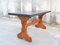 Italian Wood and Green Skai Fratino Dining Table, 1950/60s 4