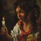 Italian Artist, Portrait of Young Girl, 1948, Oil on Board, Framed 2