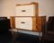 Sideboard in Maple, Leather and Gilt Glass from Laszlo Hoenig, 1940s 2