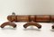 Antique French Faux Bamboo Wall Mounted Coat Rack, 1920s 10
