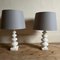 Mid-Century Spanish Alabaster Table Lamps, 1980s, Set of 2 10