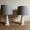 Spanische Mid-Century Alabaster Tischlampen, 1980er, 2er Set 10