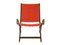 Mid-Century Wood and Fabric Folding Chair by Gio Ponti for Reguitti, 1950s 5