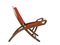 Mid-Century Wood and Fabric Folding Chair by Gio Ponti for Reguitti, 1950s, Image 8