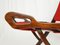 Mid-Century Wood and Fabric Folding Chair by Gio Ponti for Reguitti, 1950s, Image 10