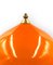 Orangefarbene Mid-Century Tischlampe aus Glas von Alessandro Pianon für Vistosi, Italien, 1960er 4