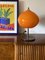 Orangefarbene Mid-Century Tischlampe aus Glas von Alessandro Pianon für Vistosi, Italien, 1960er 2