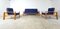 Mobilier de Salon Scandinave en Bois, 1970s, Set de 3 9