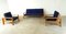 Scandinavian Wooden Living Room Set, 1970s, Set of 3 7