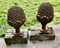 Large Iron Gate Post Finials in the Shape of Pine Cone, 1950s, Set of 2 2