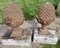 Large Iron Gate Post Finials in the Shape of Pine Cone, 1950s, Set of 2 5