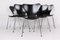 Model 3107 Chairs by Arne Jacobsen for Fritz Hansen, 1950s, Set of 6 12