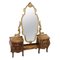 Vintage Gilded and Inlaid Walnut Bombay Dressing Table 1