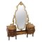 Vintage Gilded and Inlaid Walnut Bombay Dressing Table, Image 1