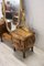 Vintage Gilded and Inlaid Walnut Bombay Dressing Table, Image 6