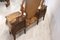 Vintage Gilded and Inlaid Walnut Bombay Dressing Table, Image 3