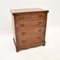 Antique Yew Wood Bachelors Chest of Drawers, 1920s 2