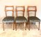 Fago Wood Chairs with Brass Details attributed to Ico and Luisa Parisi, Italy, 1950s, Set of 6 5