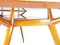 Mid-Century Italian Modern Beech Wood and Glass Dining Table from Isa, 1950s, Image 2